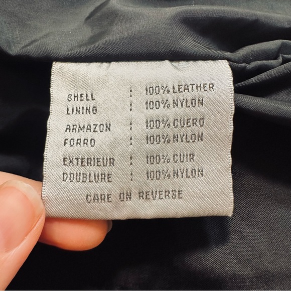 Vintage 90’s Nine West 100% leather black jacket, size Medium Petite - Picture 6 of 7